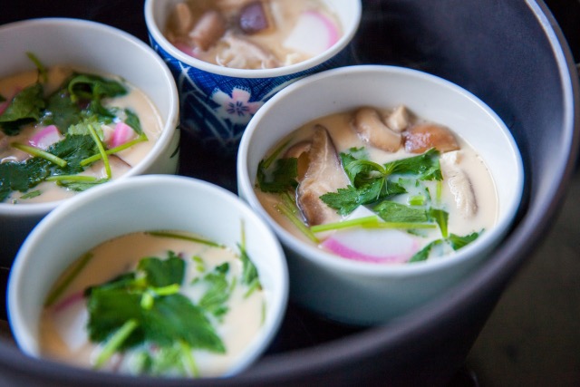 shiitake-custard-like-egg-and-vegetable-dish-steamed-in-a-cup